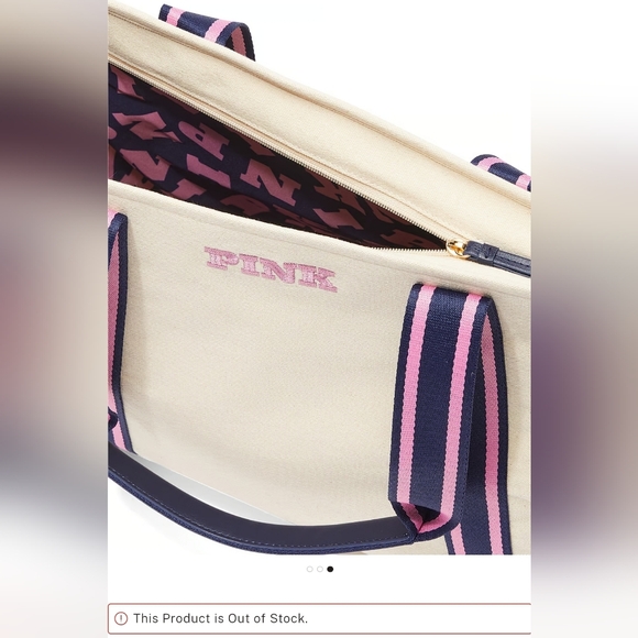 Victoria's Secret Signature Canvas Tote - Picture 3 of 4